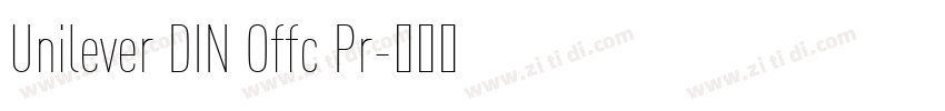 Unilever DIN Offc Pr字体转换